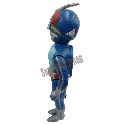 Vintage Masudaya Kamen Rider V3 Talking Pull String Figure Soft Vinyl Toy Rare