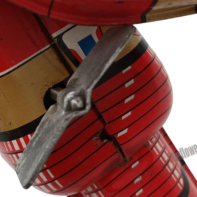 Popy Vintage Japanese Tin Robot Toy Red MB Emblem Wind-Up Walking Sci-Fi 1960s
