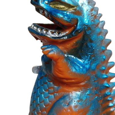 Yonezawa Gomera Fire Monster Wind-Up Tin & Soft Vinyl Figure Vintage Japan Kaiju Toy with Box