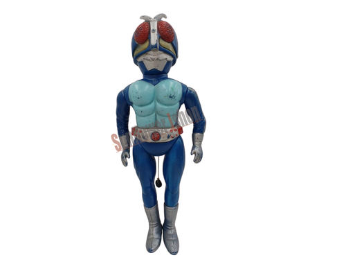 Vintage Masudaya Kamen Rider V3 Talking Pull String Figure Soft Vinyl Toy Rare