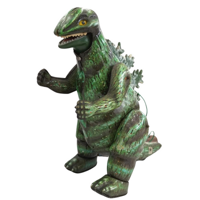 Bullmark Remote Control Walking Godzilla – Vintage Electric Tin Toy – 1970s Japanese Monster Figure – Rare Collectible