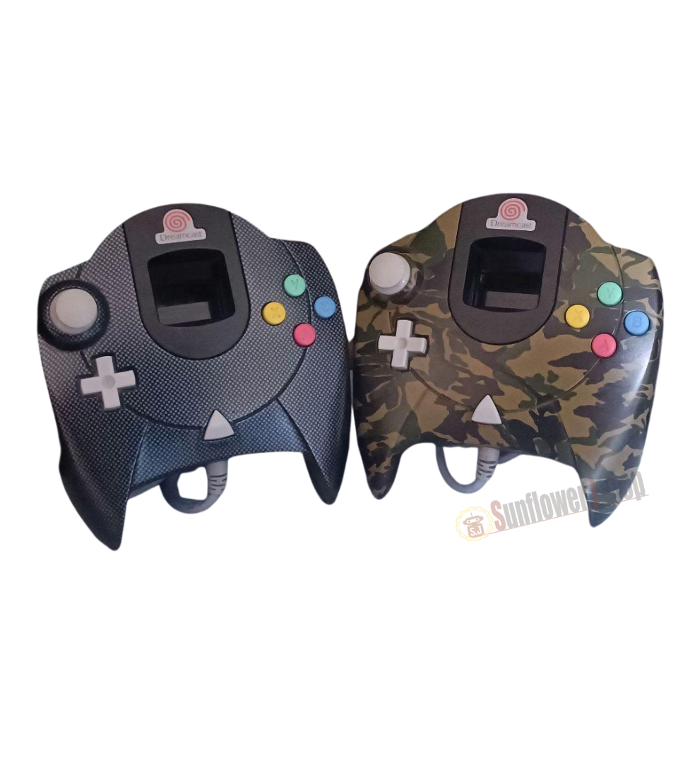 Sega Dreamcast Controller Set Carbon Fiber & Camo Dreamcast Direct Limited Edition Japan
