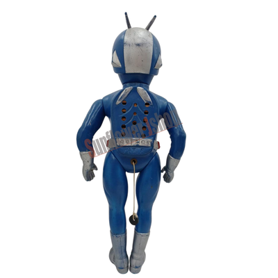 Vintage Masudaya Kamen Rider V3 Talking Pull String Figure Soft Vinyl Toy Rare