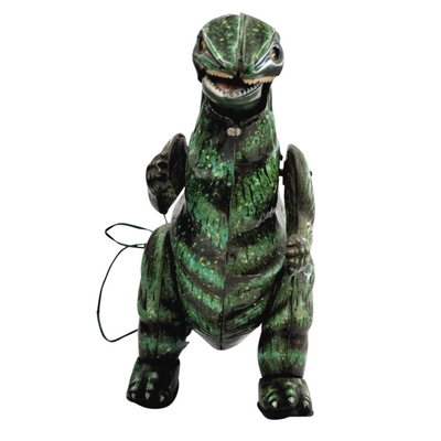 Bullmark Remote Control Walking Godzilla – Vintage Electric Tin Toy – 1970s Japanese Monster Figure – Rare Collectible