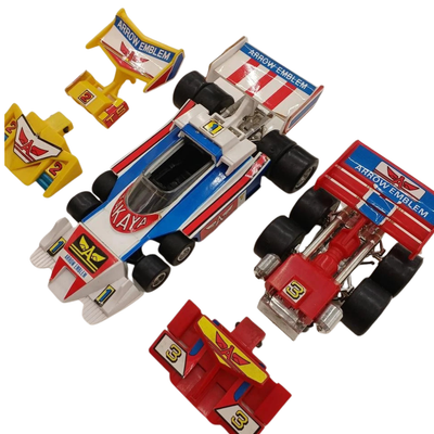 POPINICA PB‑37 DX Arrow Emblem Super Alloy Grand Prix Hawk Vintage Toy Car Japan