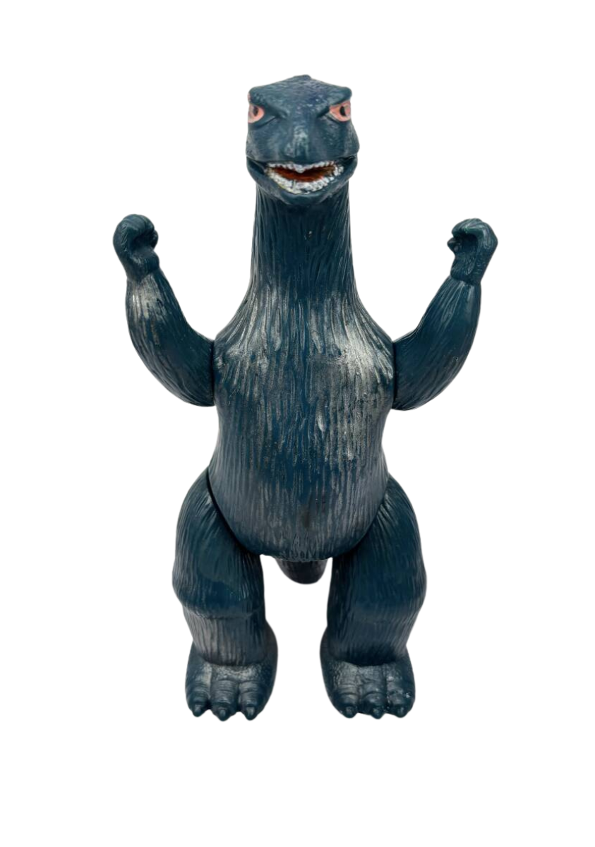Vintage 1966 Marusan Toho Godzilla Sofubi Vinyl Figure – 22cm Retro Kaiju w/ Stamp