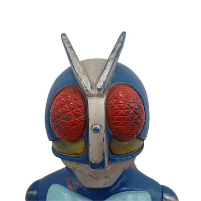 Vintage Masudaya Kamen Rider V3 Talking Pull String Figure Soft Vinyl Toy Rare