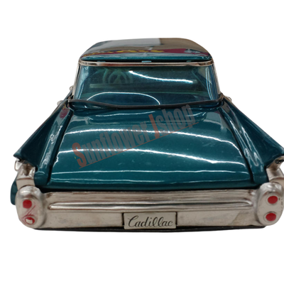 Bandai Baby Cadillac Sedan Tin Toy Car Vintage Battery Operated Vehicle with Box