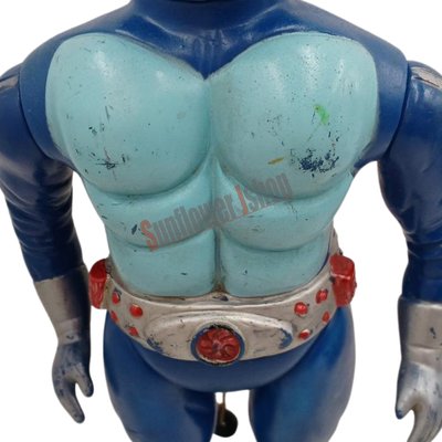 Vintage Masudaya Kamen Rider V3 Talking Pull String Figure Soft Vinyl Toy Rare