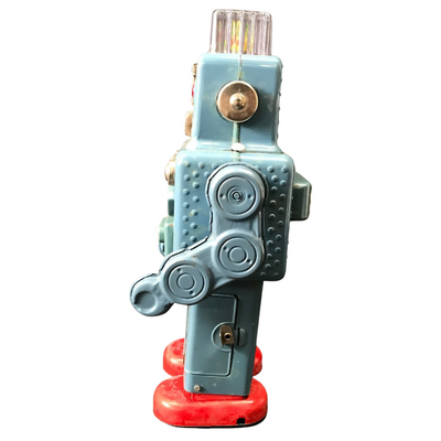 Yonezawa Smoking Robot No.800 Japan Tin Toy 1950s Retro Wind-Up Boxed Rare