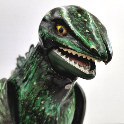 Bullmark Remote Control Walking Godzilla – Vintage Electric Tin Toy – 1970s Japanese Monster Figure – Rare Collectible
