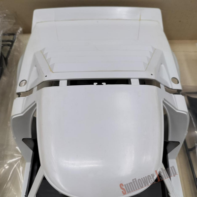 Nihon Mokei Lancia Stratos HF 1/10 Scale Motorized Plastic Model Kit with Box