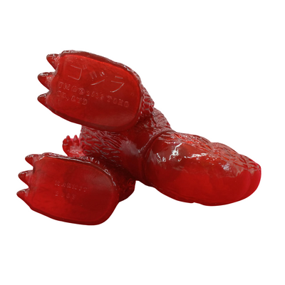 Godzilla 1973 Clear Red Soft Vinyl Figure – Classic Toho Kaiju Collectible Toy