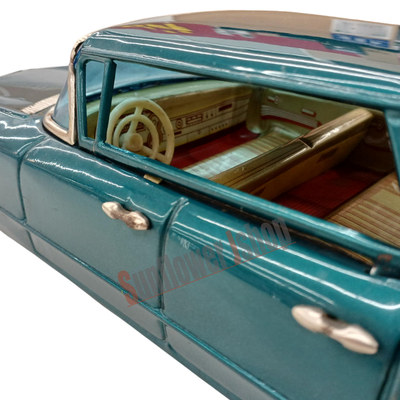 Bandai Baby Cadillac Sedan Tin Toy Car Vintage Battery Operated Vehicle with Box