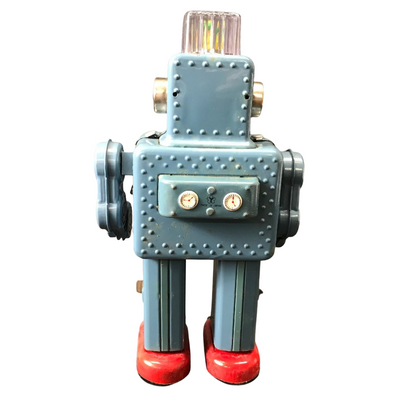 Yonezawa Smoking Robot No.800 Japan Tin Toy 1950s Retro Wind-Up Boxed Rare