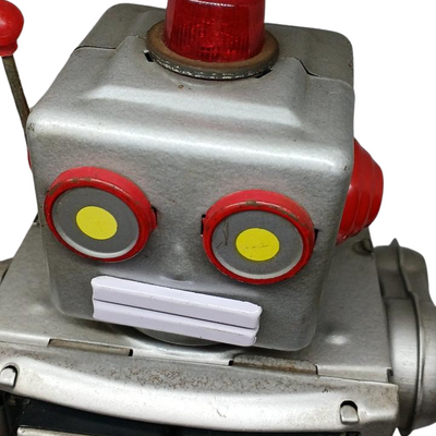 Vintage Horikawa SPACE WALKMAN Tin Toy Robot – Battery Operated Wind-Up Retro