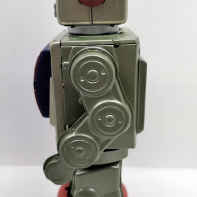 Vintage Metal House Robot Series Attack Star Strider Japan Tin Toy Robot Figure