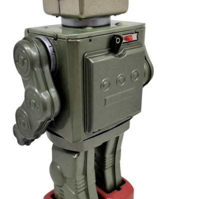 Vintage Metal House Robot Series Attack Star Strider Japan Tin Toy Robot Figure