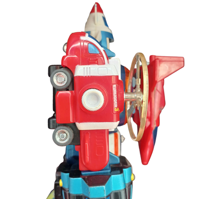 Popy Armored Fleet Dairugger XV Vintage Combining Robot Toy Die-cast Japan 1980s