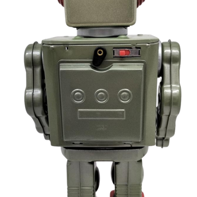 Vintage Metal House Robot Series Attack Star Strider Japan Tin Toy Robot Figure