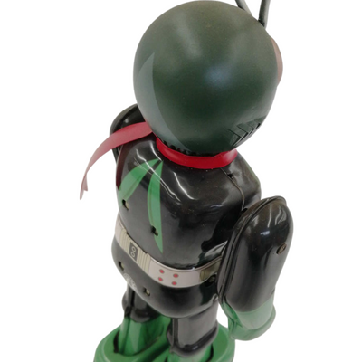 Billiken Shokai Kamen Rider Tin Wind-Up Toy Vintage 1990s Japan Tokusatsu Hero w/ Box