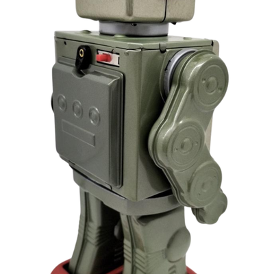 Vintage Metal House Robot Series Attack Star Strider Japan Tin Toy Robot Figure