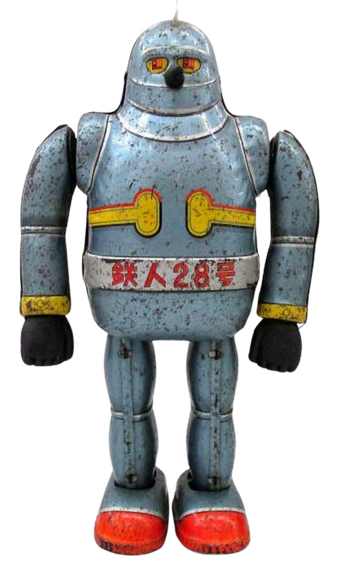 Tetsujin 28 Tin Toy by Nomura Toy Japan – Vintage Wind-Up Robot Retro Anime Figure
