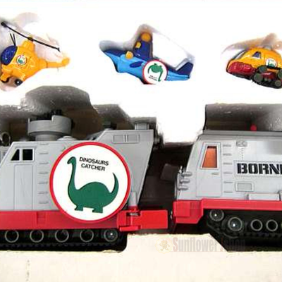 Vintage TOMY Born Free Set Tracked Exploration Vehicle Toy 1976 Made in Japan