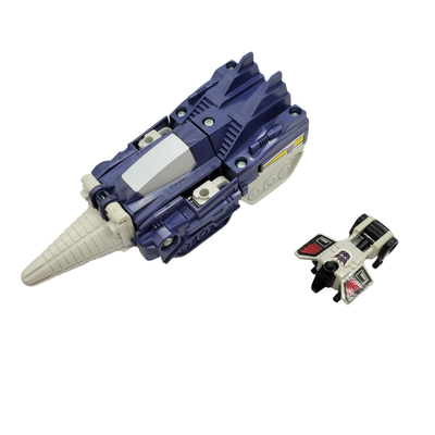 Vintage Transformers D-334 Drillhorn Takara Japan Decepticon G1 Figure Boxed JPN
