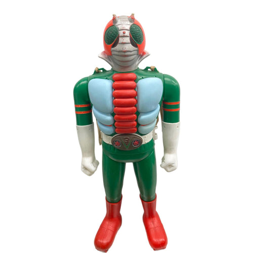 Vintage Popy Kamen Rider V3 Sofubi Vinyl Figure Japanese Tokusatsu Toy Japan