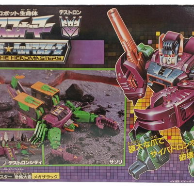 Takara Transformers Headmasters Scorponok D-93 MegaZarak Vintage G1 Japan Toy