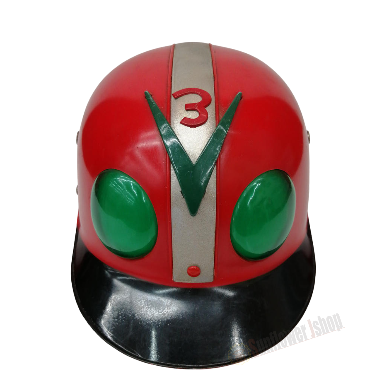 Kamen Rider V3 Vintage Style Helmet Mask Toy Showa Retro Tokusatsu Collectible Japan