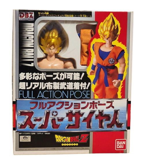 Vintage 1991 Dragon Ball Z Super Saiyan Goku Full Action Pose Figure Japan Rare