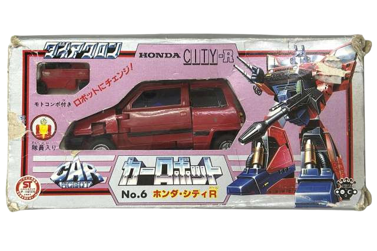 Takara Diaclone CAR Robot No.6 Honda City R Transforming Toy No. 461306-5 Japan