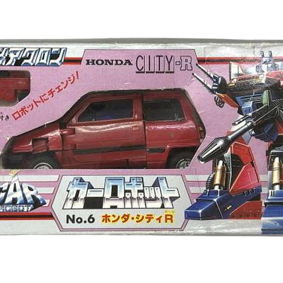 Takara Diaclone CAR Robot No.6 Honda City R Transforming Toy No. 461306-5 Japan