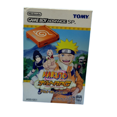 Nintendo GBA SP Console – Naruto Orange Edition + Naruto RPG Bundle – Legacy of the Will of Fire