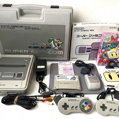 Nintendo Super Famicom Console Bundle SHVC-001 Mario Paint Multitap 2 Japan