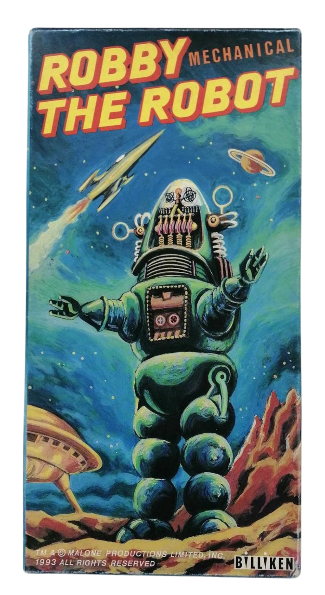 Billiken Shokai Robby the Robot Tin Wind-Up Toy w/ Box – 1993 Japan Forbidden Planet