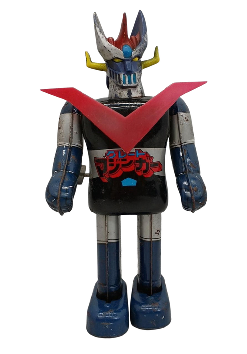 Popy Mazinger Z Vintage Wind-Up Walking Robot Toy Japan Retro Diecast Figure