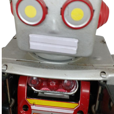 Vintage Horikawa SPACE WALKMAN Tin Toy Robot – Battery Operated Wind-Up Retro