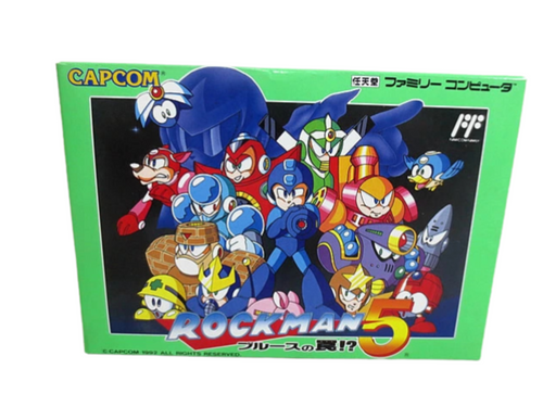 Mega Man 5 (NES, 1992) – Complete in Box – Capcom – Classic Action Platformer