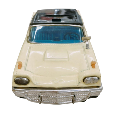 Vintage Tin Toy 1958 Ford Thunderbird SEDAN Hardtop Sunroof Friction 776 w/Box