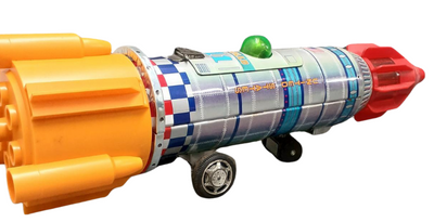 Vintage KY Yoshino Tin Toy Rocket – Space Frontier Apollo 11 – Japan 1960s – Rare Collectible