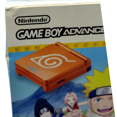 Nintendo GBA SP Console – Naruto Orange Edition + Naruto RPG Bundle – Legacy of the Will of Fire