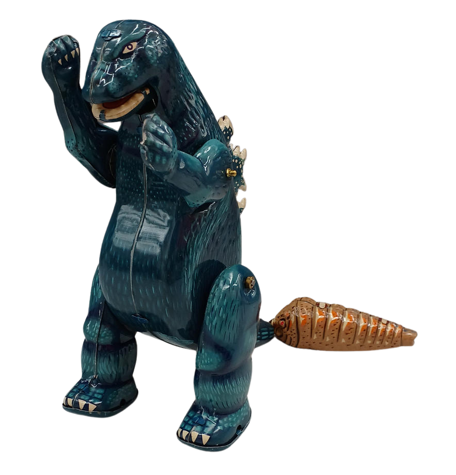 Billiken Shokai Godzilla vs Mothra Tin Wind-Up Toy w/ Box – 1992 Japan Limited Edition