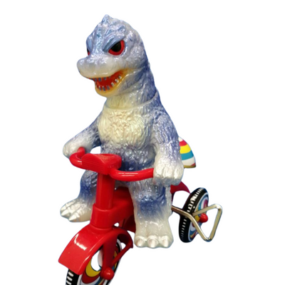 Bullmark Godzilla Tricycle Vinyl Figure – Retro-Style Collectible Toy – 2021 Limited Edition – Toho Licensed