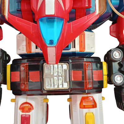 Popy Armored Fleet Dairugger XV Vintage Combining Robot Toy Die-cast Japan 1980s