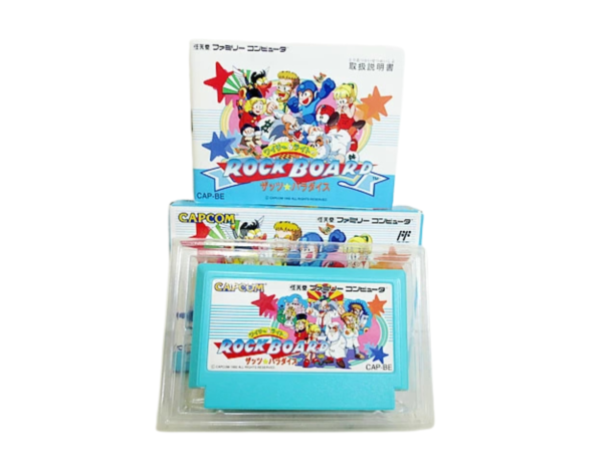 Wily & Right no RockBoard: That's Paradise (Famicom, 1993) – Capcom Mega Man Spin-Off – Complete in Box (CIB)