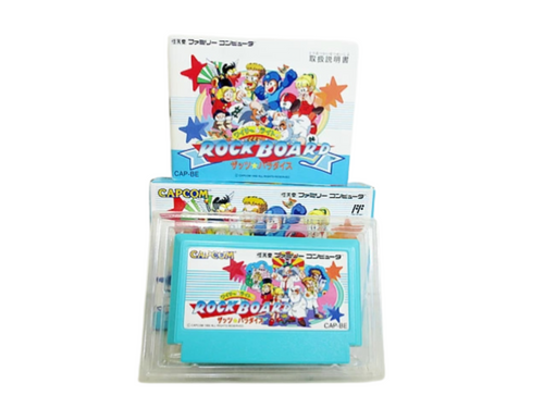 Wily & Right no RockBoard: That's Paradise (Famicom, 1993) – Capcom Mega Man Spin-Off – Complete in Box (CIB)