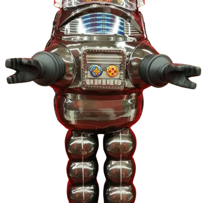 Billiken Shokai Robby the Robot Tin Wind-Up Toy w/ Box – 1993 Japan Forbidden Planet